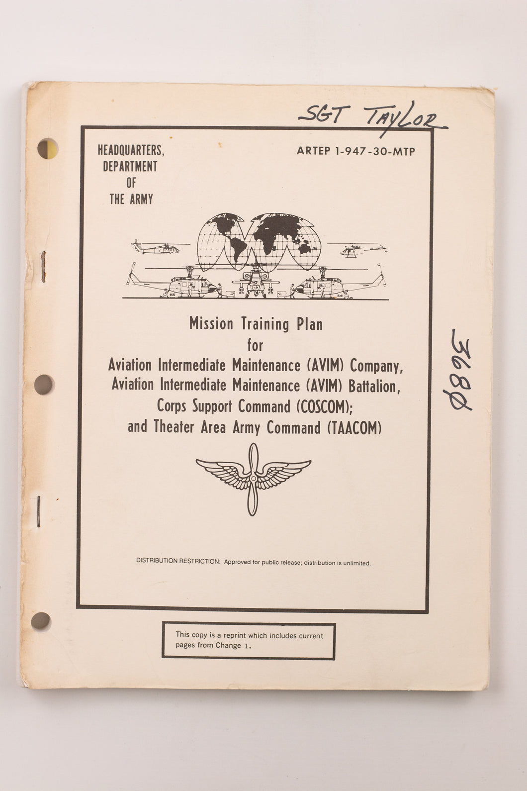 MISSION TRAINING PLAN FOR AVIATION INTERMEDIATE MAINTENANCE