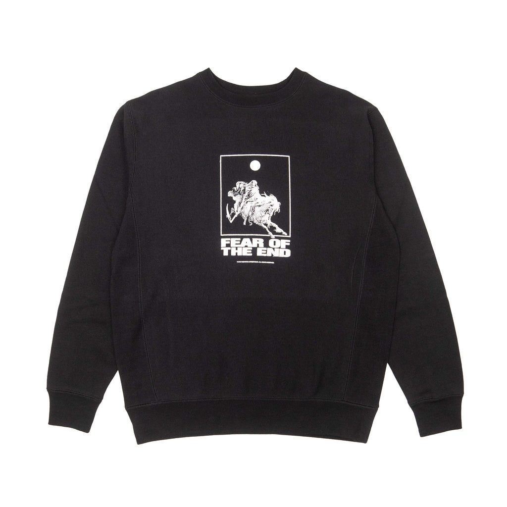 FEAR OF THE END CREWNECK BLACK/WHITE – Rubashka