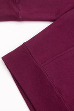 EMBROIDERED LOGO HOODIE MAROON