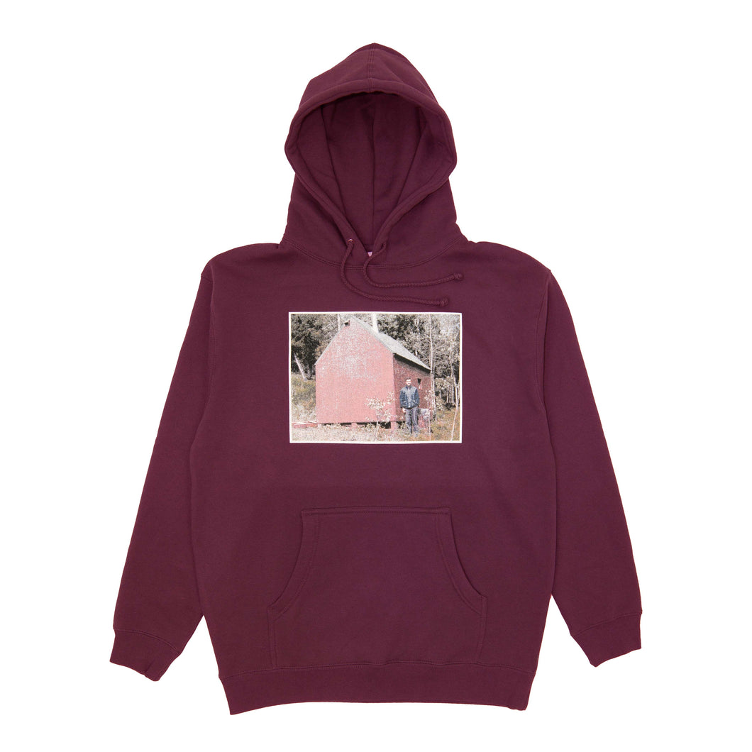 TED SHED HOODIE MAROON