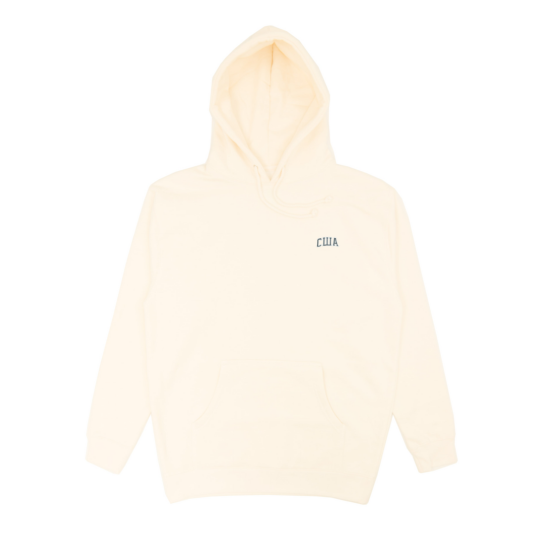 USA EMBROIDERED HOODIE BONE