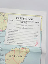 VINTAGE VIETNAM WAR MAP