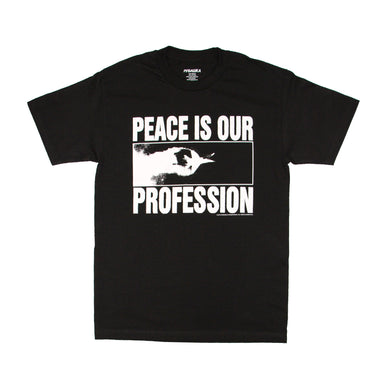 PEACE IS OUR PROFESSION T-SHIRT BLACK