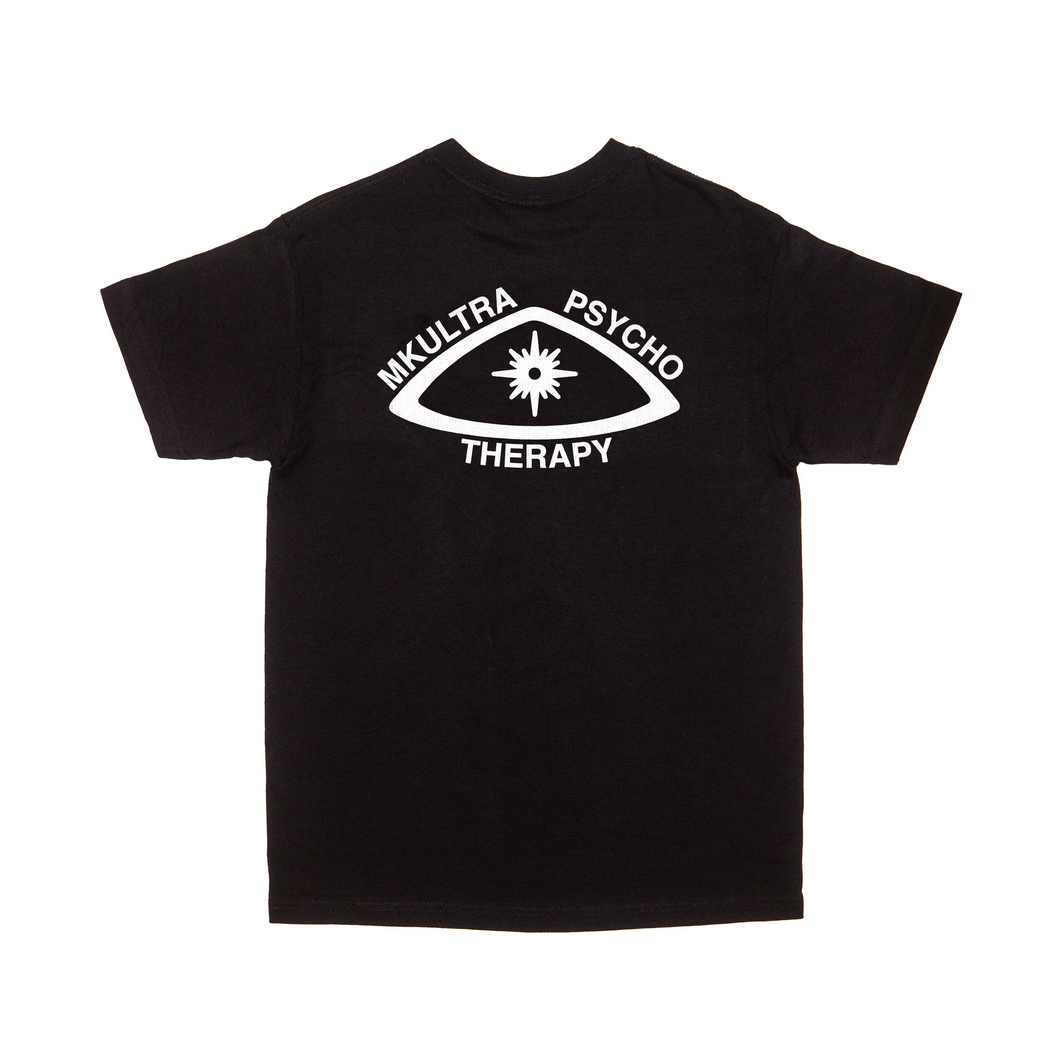 MKULTRA PSYCHO THERAPY T-SHIRT BLACK/WHITE