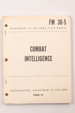 COMBAT INTELLIGENCE MANUAL