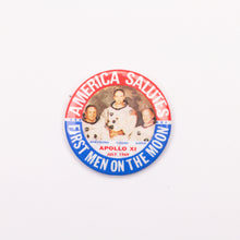 FIRST MEN ON MOON VINTAGE PIN