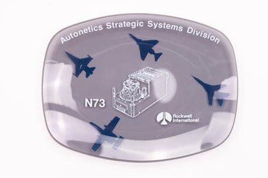 ROCKWELL INTERNATIONAL GLASS ASH TRAY
