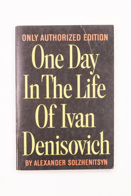 ONE DAY IN THE LIFE OF IVAN DENISOVICH BOOK (FIRST EDITION)
