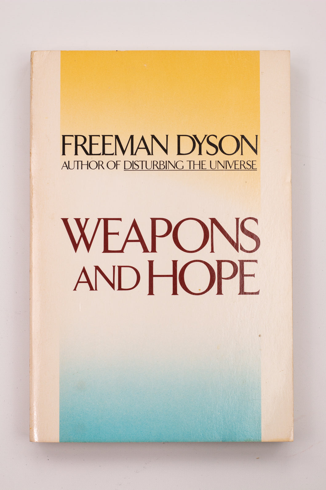 WEAPONS AND HOPE BOOK