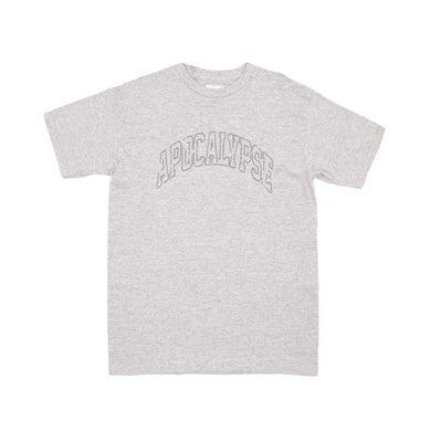 EMBROIDERED APOCALYPSE T-SHIRT ATHLETIC HEATHER GRAY