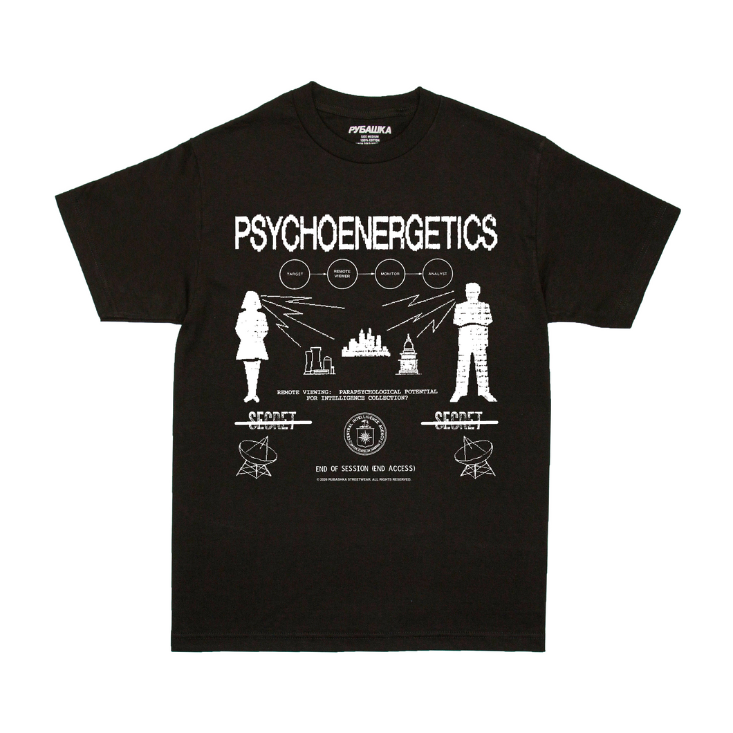 REMOTE VIEWING T-SHIRT BLACK (PRE-ORDER)