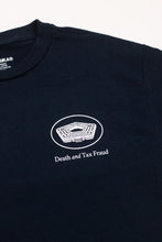 DEATH AND TAX FRAUD T-SHIRT NAVY BLUE