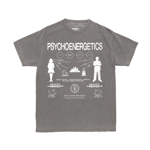 REMOTE VIEWING T-SHIRT FADED BLACK (PRE-ORDER)