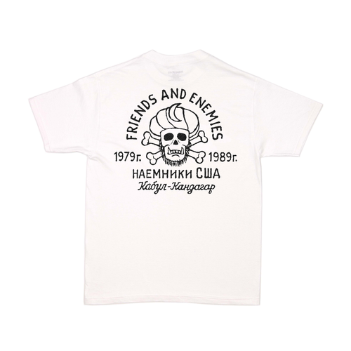 FRIENDS AND ENEMIES T-SHIRT WHITE