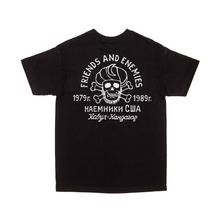 FRIENDS AND ENEMIES T-SHIRT BLACK