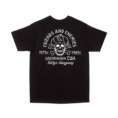 FRIENDS AND ENEMIES T-SHIRT BLACK