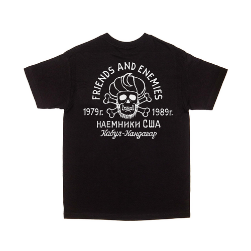 FRIENDS AND ENEMIES T-SHIRT BLACK