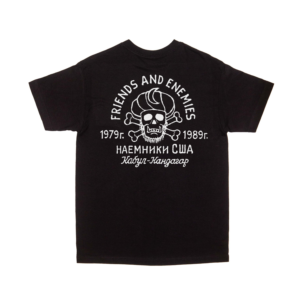 FRIENDS AND ENEMIES T-SHIRT BLACK