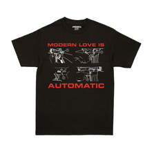 MODERN LOVE IS AUTOMATIC T-SHIRT BLACK