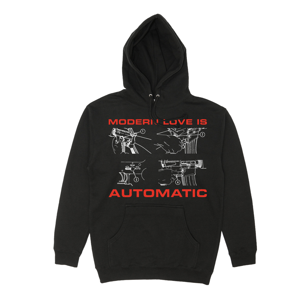 MODERN LOVE IS AUTOMATIC HOODIE