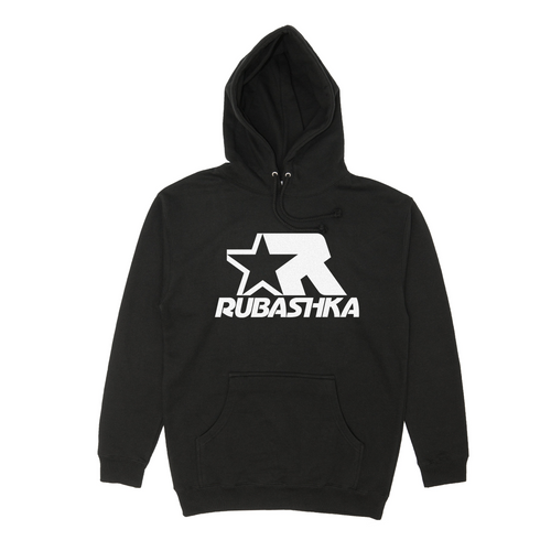 RUBASHKA STAR LOGO HOODIE BLACK