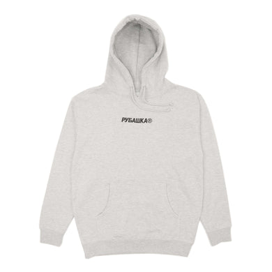 EMBROIDERED LOGO HOODIE ATHLETIC HEATHER GRAY
