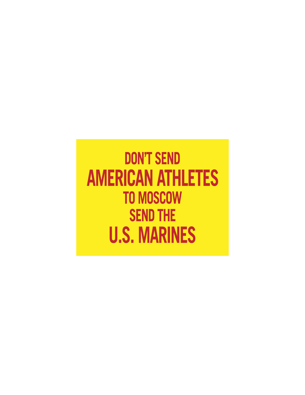 SOVIET OLYMPICS STICKER