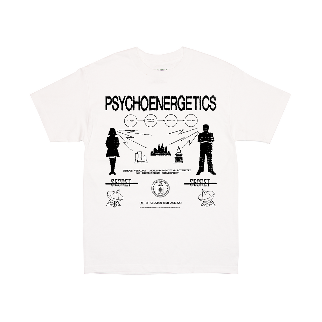 REMOTE VIEWING T-SHIRT WHITE (PRE-ORDER)