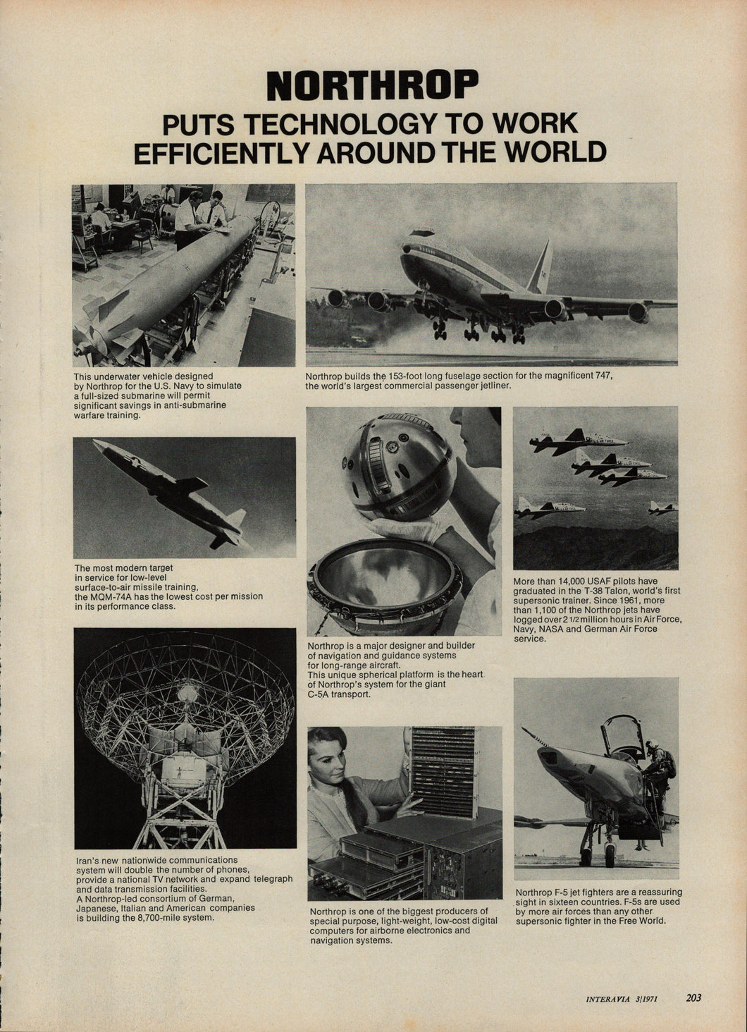 ORIGINAL VINTAGE PRINT ADS - JETS (BLACK AND WHITE) – Rubashka