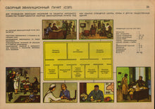AUTHENTIC SOVIET CIVIL DEFENSE POSTER  (1986)