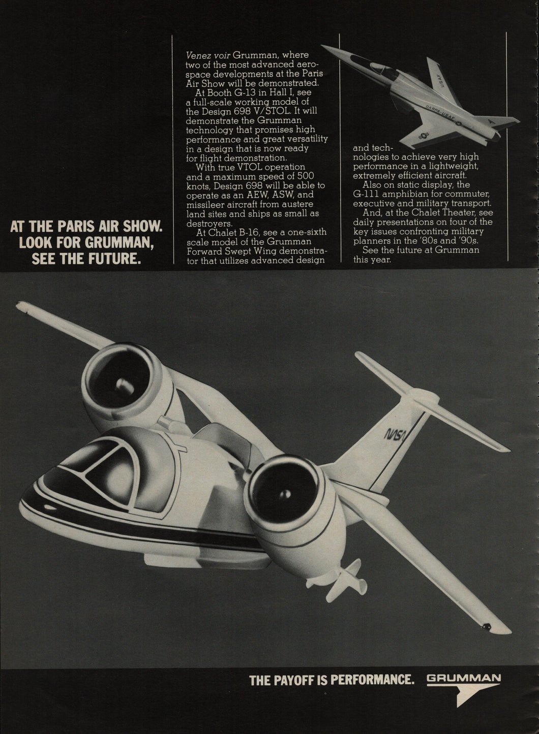 ORIGINAL VINTAGE PRINT ADS - JETS (BLACK AND WHITE) – Rubashka