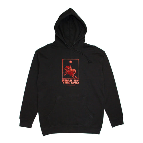 FEAR OF THE END HOODIE BLACK/RED