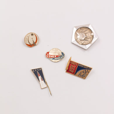 SOVIET COSMIC/SPACE PINS- VARIOUS SHAPES