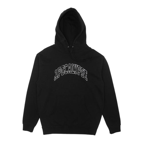 EMBROIDERED APOCALYPSE HOODIE BLACK