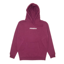 EMBROIDERED LOGO HOODIE MAROON